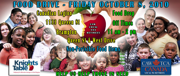 CAW Retiees Food Drive
