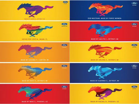 Ford allows customers to personalize their Mustang emblem with a colorful design. Other automakers offer similar deals as they look for ways to make their most famous — and profitable — products stand out.